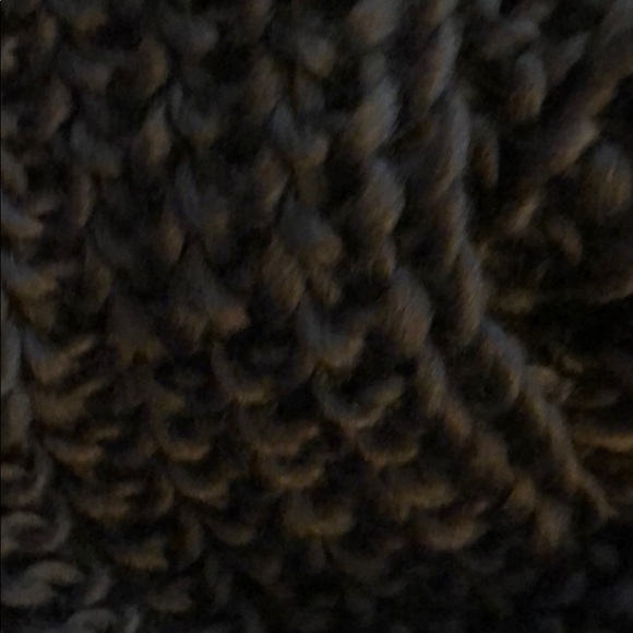 Dark Gray knit infinity scarf - Picture 2 of 5